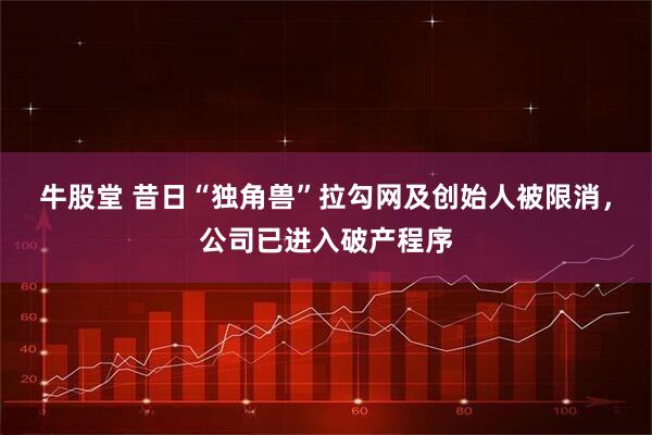 牛股堂 昔日“独角兽”拉勾网及创始人被限消，公司已进入破产程序